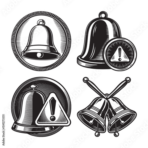silhouette of icon notifications