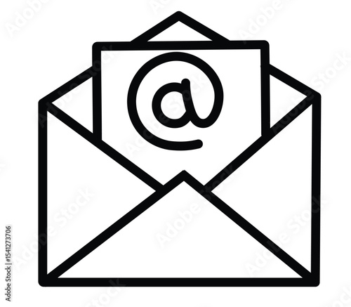 send message mail icon sign vector. white background. Vector