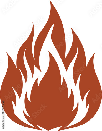 fire flames vector illustration