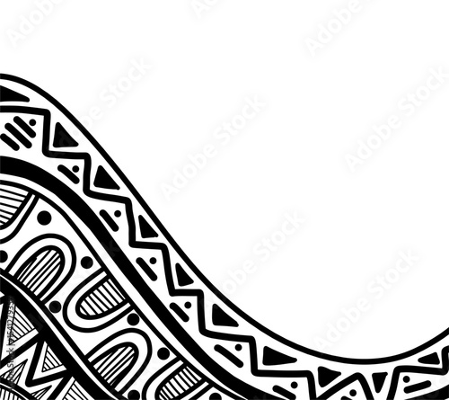 hand drawn abstract africa pattern background	