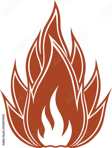 fire flames set