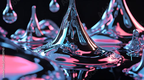 red and blue liquid