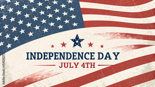 Independence day july fourth patriotic american flag stars and stripes celebration background design