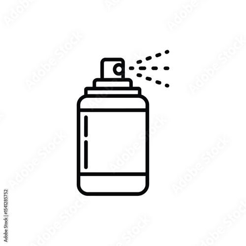 Spray bottle icon line art graphic design