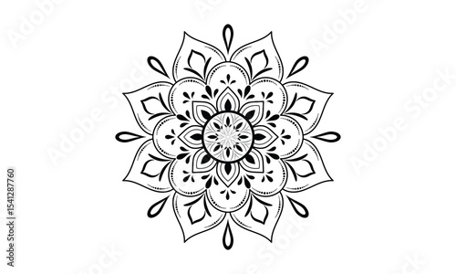 Vector style mandala graphic design fully editable high quality