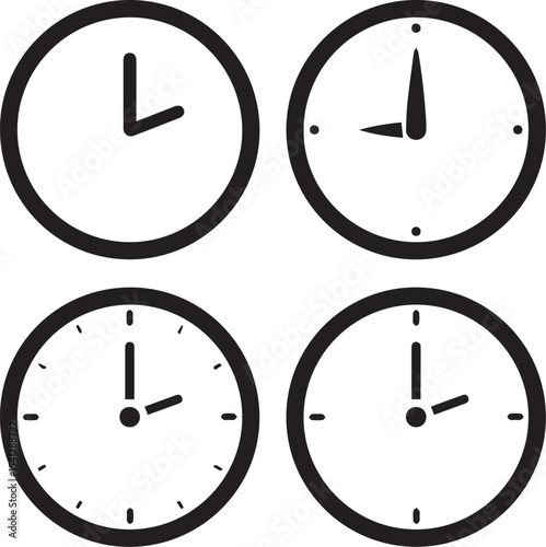 set of clocks