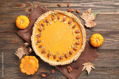 Delicious pumpkin tart with...