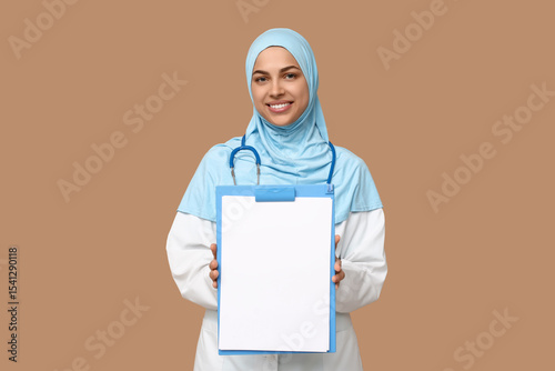 Portrait of female Muslim d...