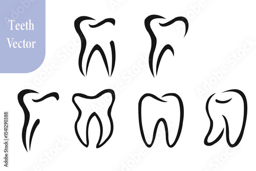 Teeth Vector Art,  Teeth Images Vector 