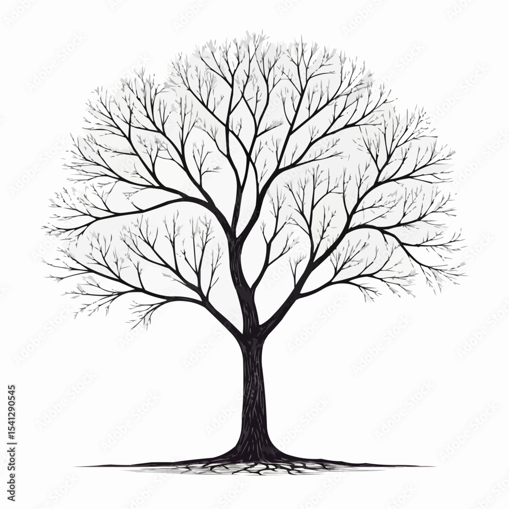 Obraz premium tree silhouette vector