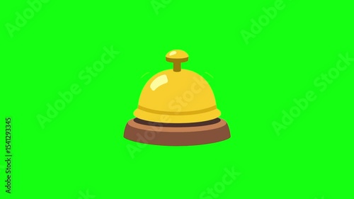 bell animation on greens creen