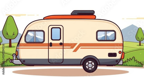 Camper van icon, Camper van vector, Camper van illustration, RV icon, Recreational vehicle, Travel van, Adventure van, Vanlife icon, Van with roof rack, Campervan silhouette, Campervan outline, Flat c