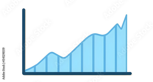 Business graph icon, Graph vector, Graph illustration, Business chart, Financial graph, Line chart, Bar graph, Growth chart, Data visualization, Analytics icon, Rising graph, Market analysis, Chart wi