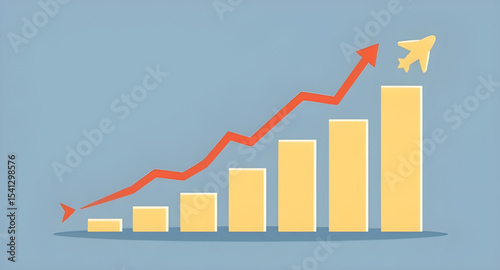 Business growth graph, Growth chart, Financial growth, Upward trend, Rising graph, Increasing sales, Line graph growth, Business analytics, Bar graph up, Growth data, Performance chart, Profit increas