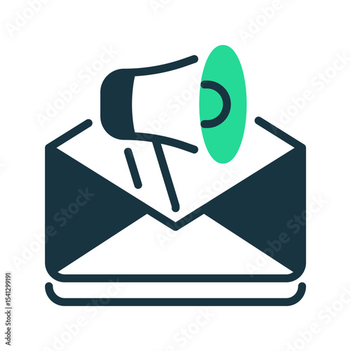 Email Campaign line icon. linear style sign for mobile concept and web design. Outline vector icon. Symbol, logo illustration. Vector graphic