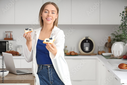 Beautiful young happy woman...