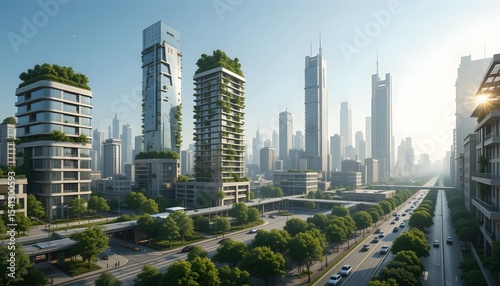 Futuristic Earth Hologram Connected to Renewable Energy Grid