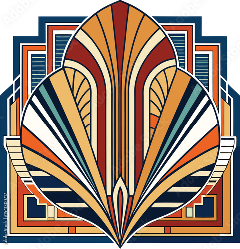 Art deco pattern