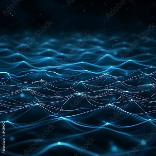 Exploring large language models machine learning and tokenization in the ocean of technology digital art abstract view conceptual depth