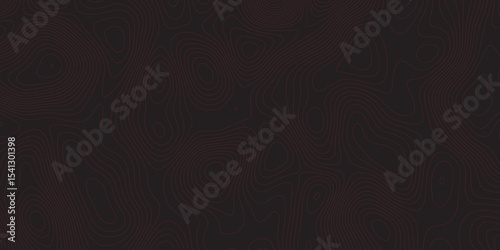 Topographic map background geographic line map Abstract vector illustration World Map Vintage Old-Style wave paper curved reliefs abstracts black background