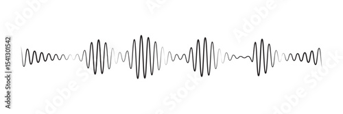 seamless sound waveform pattern for radio podcasts, music player, video editor, voise message in social media chats, voice assistant, recorder. vector illustration