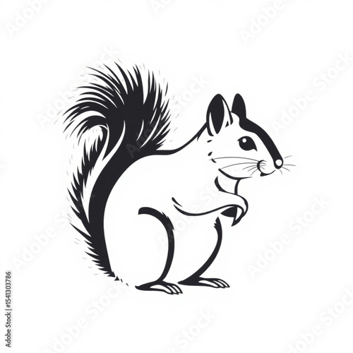 Squirrel vector illustration for wildlife enthusiasts and nature themed designs cute animal drawing art 100