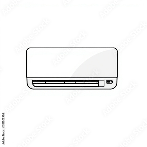 Air conditioner vector illustration for home cooling and heating systems hvac appliance and climate control 100