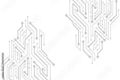 Abstract digital background with technology circuit board texture. Electronic motherboard illustration. Communication and engineering concept. Vector illustration