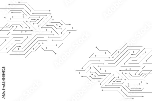 Abstract digital background with technology circuit board texture. Electronic motherboard illustration. Communication and engineering concept. Vector illustration