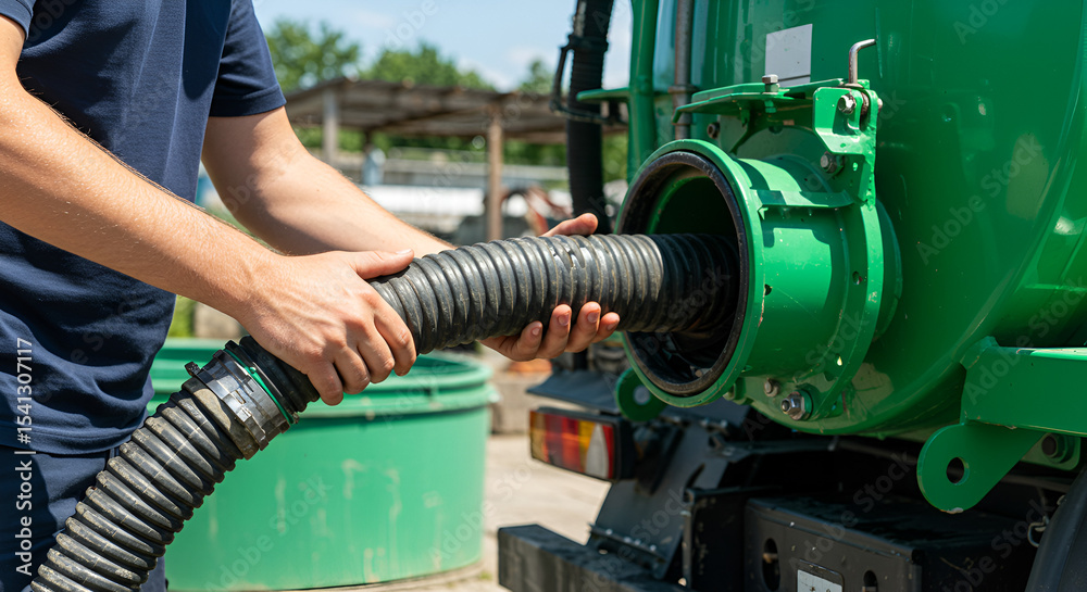 Fototapeta premium Septic Tank Pumping and Maintenance