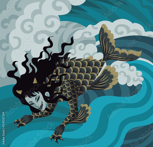 ningyo strange japanese folklore sea creature