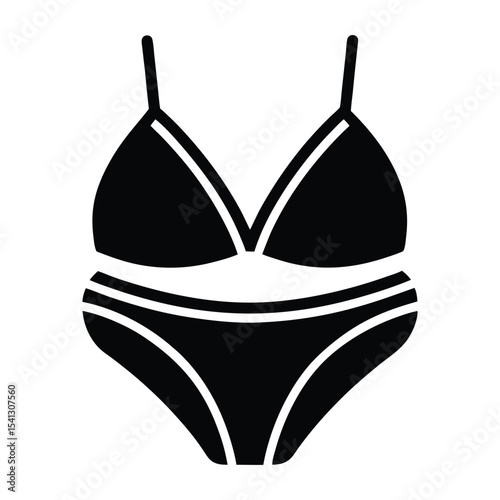 Black lace bra isolated on white, a classic lingerie fashion staple