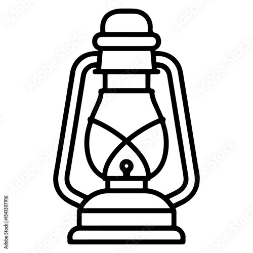 oil lamp isolated on white