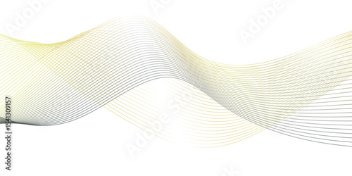 Glowing waveform frequency futuristic energy sound waves technology concept background. Abstract background wave line in vector business texture. Pattern line blend curve flow futuristic background.	