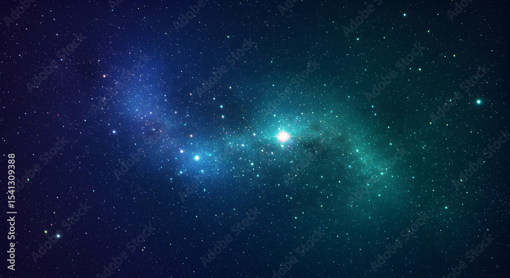 Obraz premium A Beautiful and Dramatic Image of the Starry Galaxy at Night
