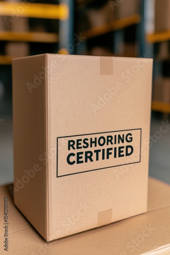 A cardboard box labeled 
