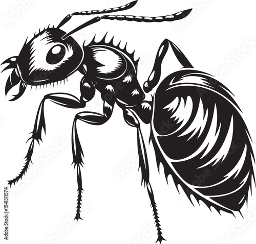 Ant cartoon vector illustration