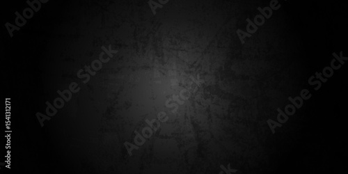 Dark abstract black grunge wall charcoal colors texture backdrop background. Black Board Texture or Background. abstract grey color design are light with white gradient background.	