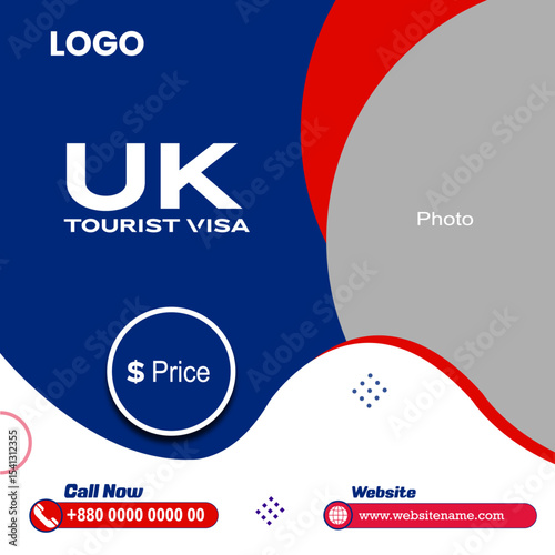 UK Visa Poster Template
