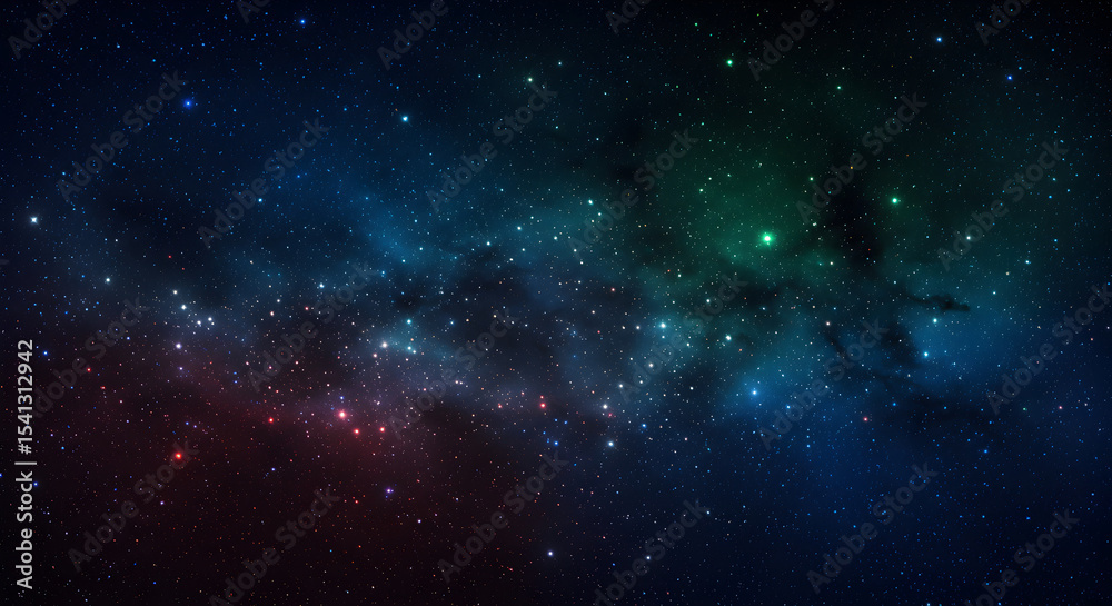 Fototapeta premium Stunning Galaxy and Starfield Illustration for Digital Design and Backgrounds