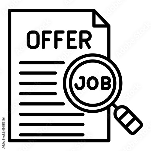 Job Offer Icon vector
