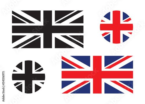 Union Jack Flag vector, Union Jack Flag Clipart, Union Jack Flag silhouette