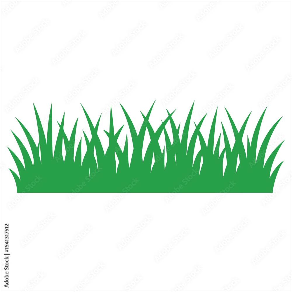 Fototapeta premium Seamless Grass Border Art for Crafts