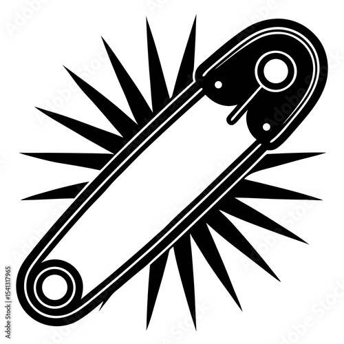 Safety pin vector