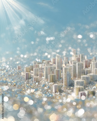 Urban Heat Island Visualization with Temperature Gradient Overlay on Sprawling Cityscape for Sustainable Urban Planning and Climate Resilience Strategies