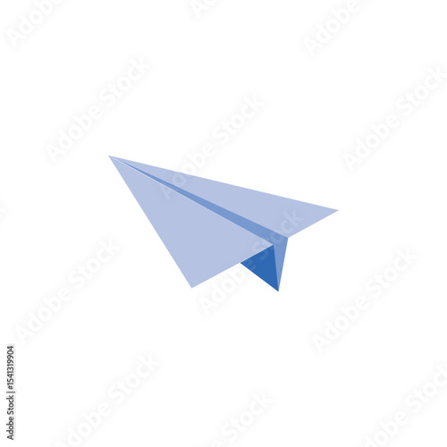 Send message icon. Paper plane symbol. Vector illustration isolated. EPS 10 . 