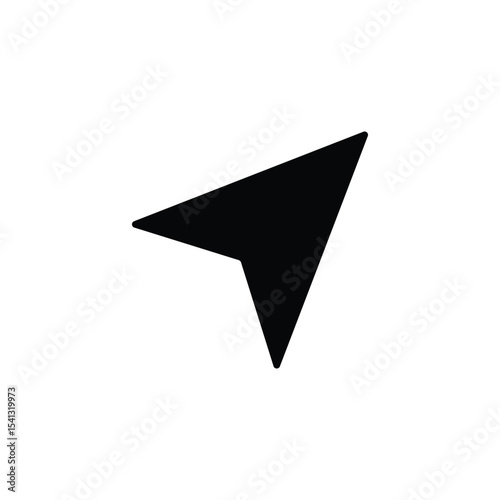 Send message icon. Paper plane symbol. Vector illustration isolated. EPS 10 . 