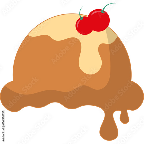 Ice Cream Scoop Illustration
