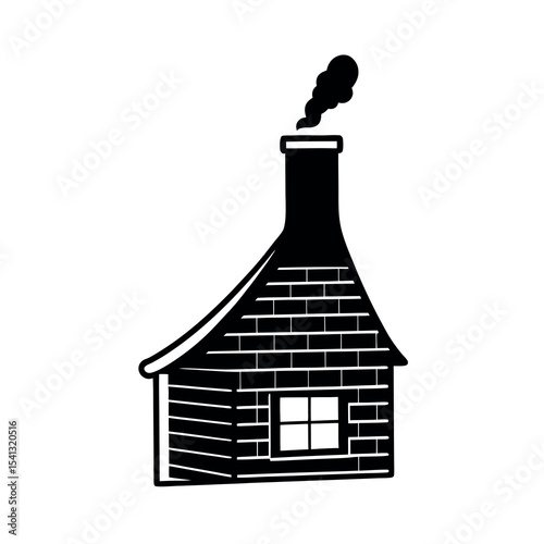 chimney christmas silhouette