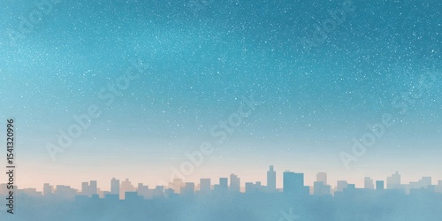 City skyline silhouette blackout under starry night sky symbolizing urban energy vulnerability and sustainable transition for eco-conscious industries